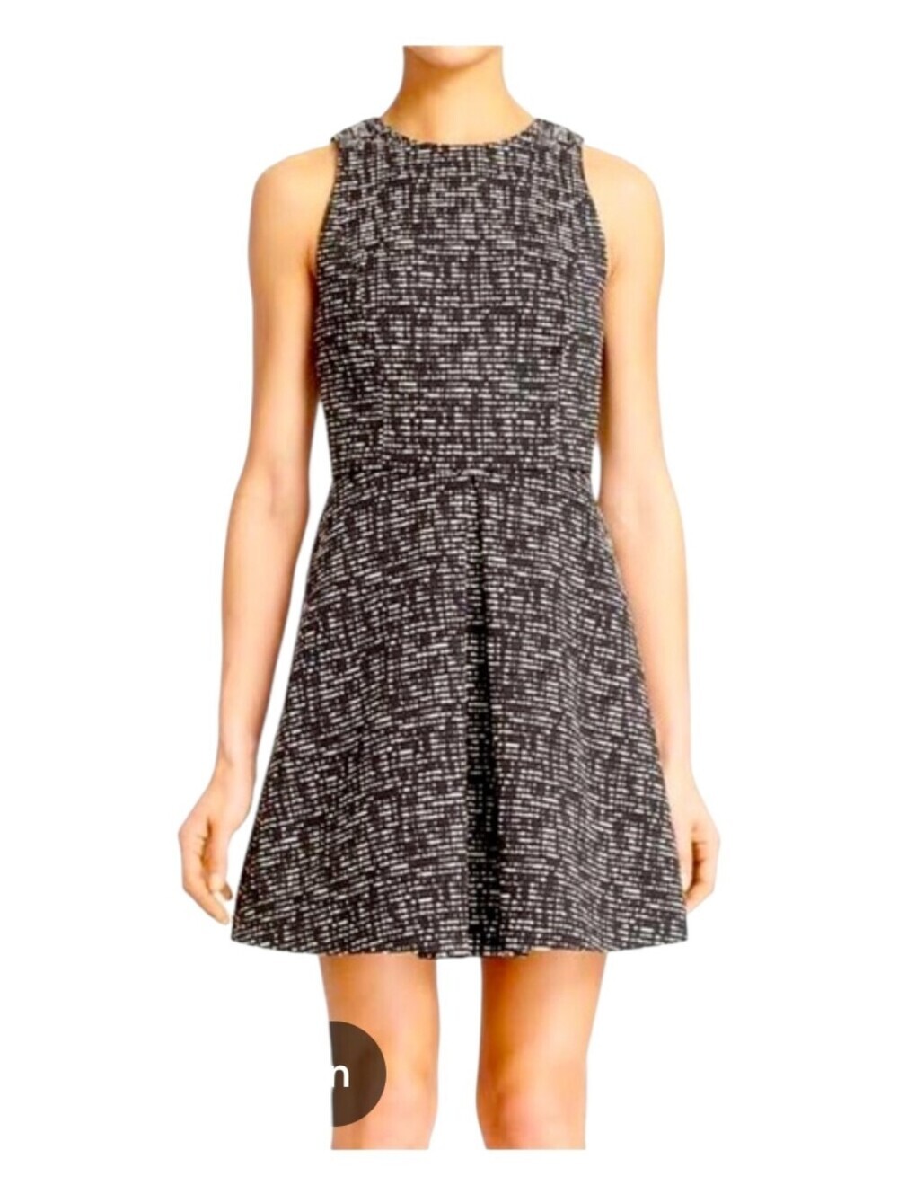 Alice + Olivia Womens Black Employed Collection Tweed Janette Dress Size 6